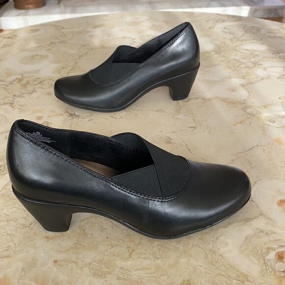 Easy Spirit Catava Comfort Leather Loafer Pumps - Picture 4 of 13